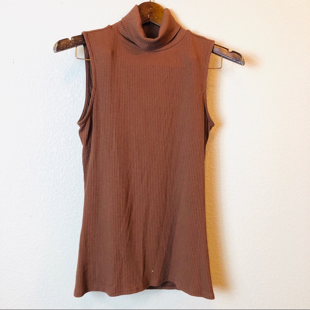 Sabie Sleeveless Turtleneck Top Blouse